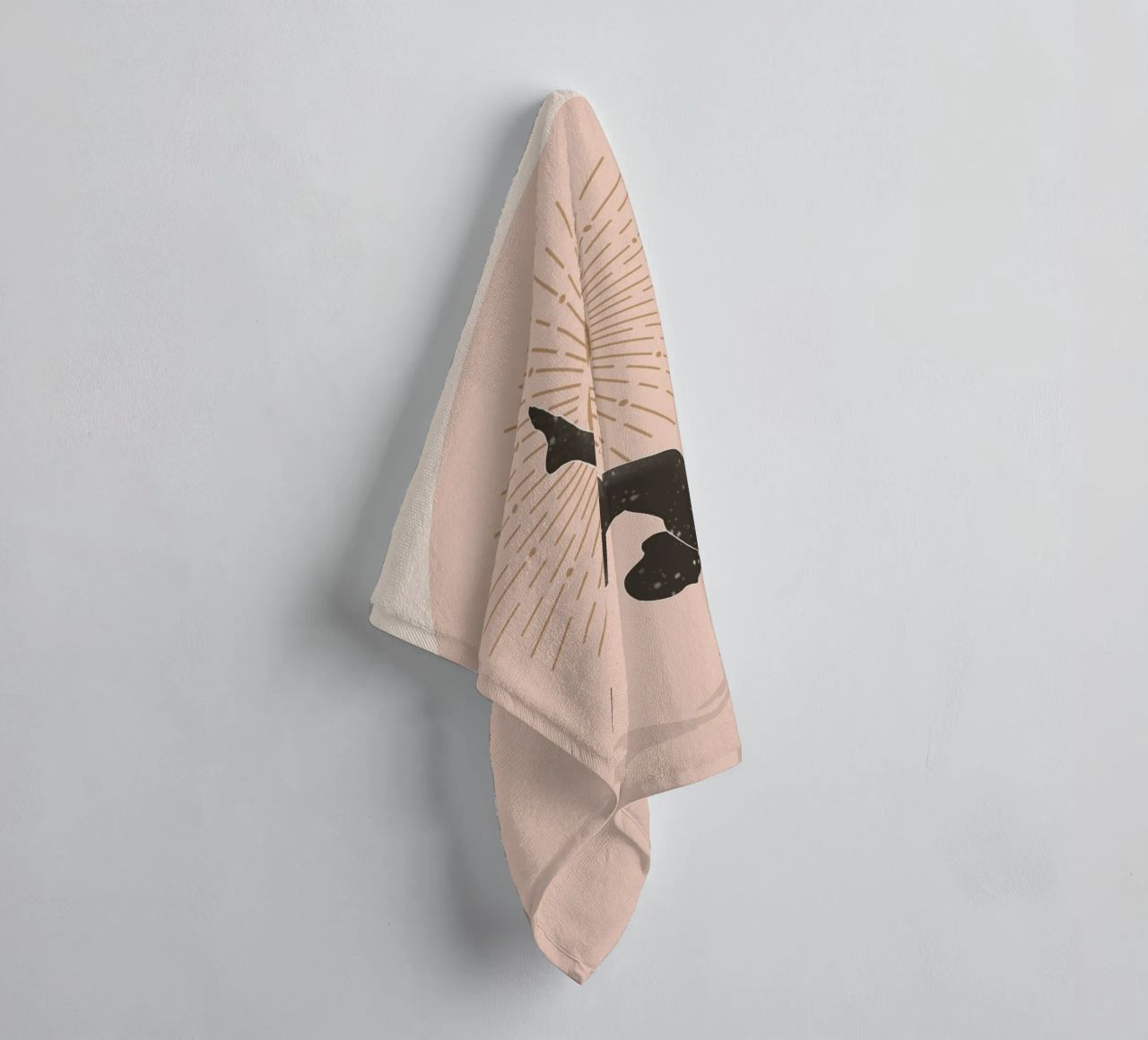 Minimal Abstract Art-Yoga 15 towel by ThingDesign