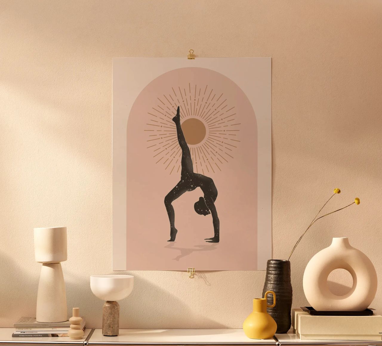 Minimal Abstract Art-Yoga 15 poster by ThingDesign