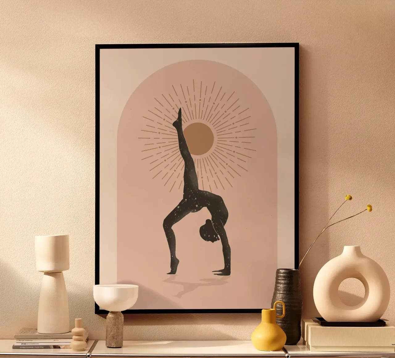 Arte astratta minimale-Yoga 15 poster da ThingDesign