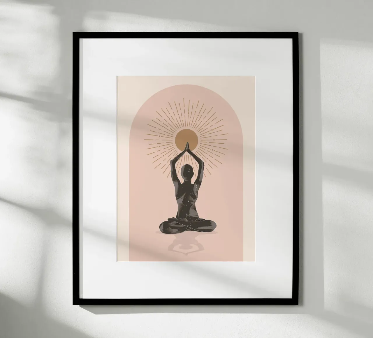 Minimal Abstract Art-Yoga 16 poster by ThingDesign