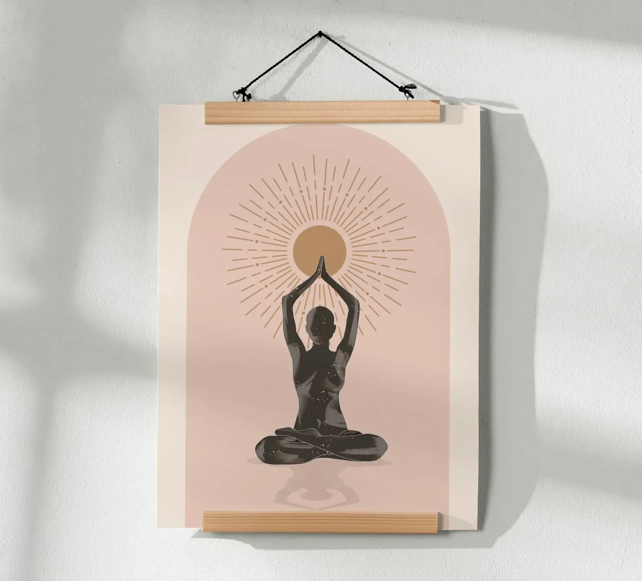 Minimal Abstract Art-Yoga 16 poster by ThingDesign