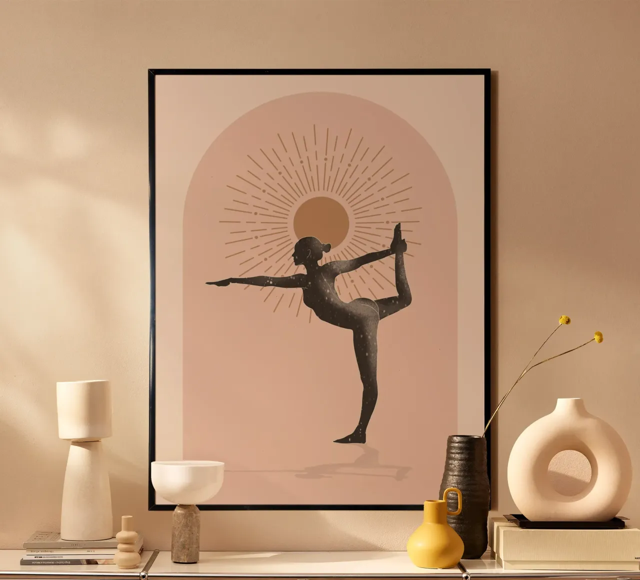 Minimal Abstract Art-Yoga 17 poster by ThingDesign