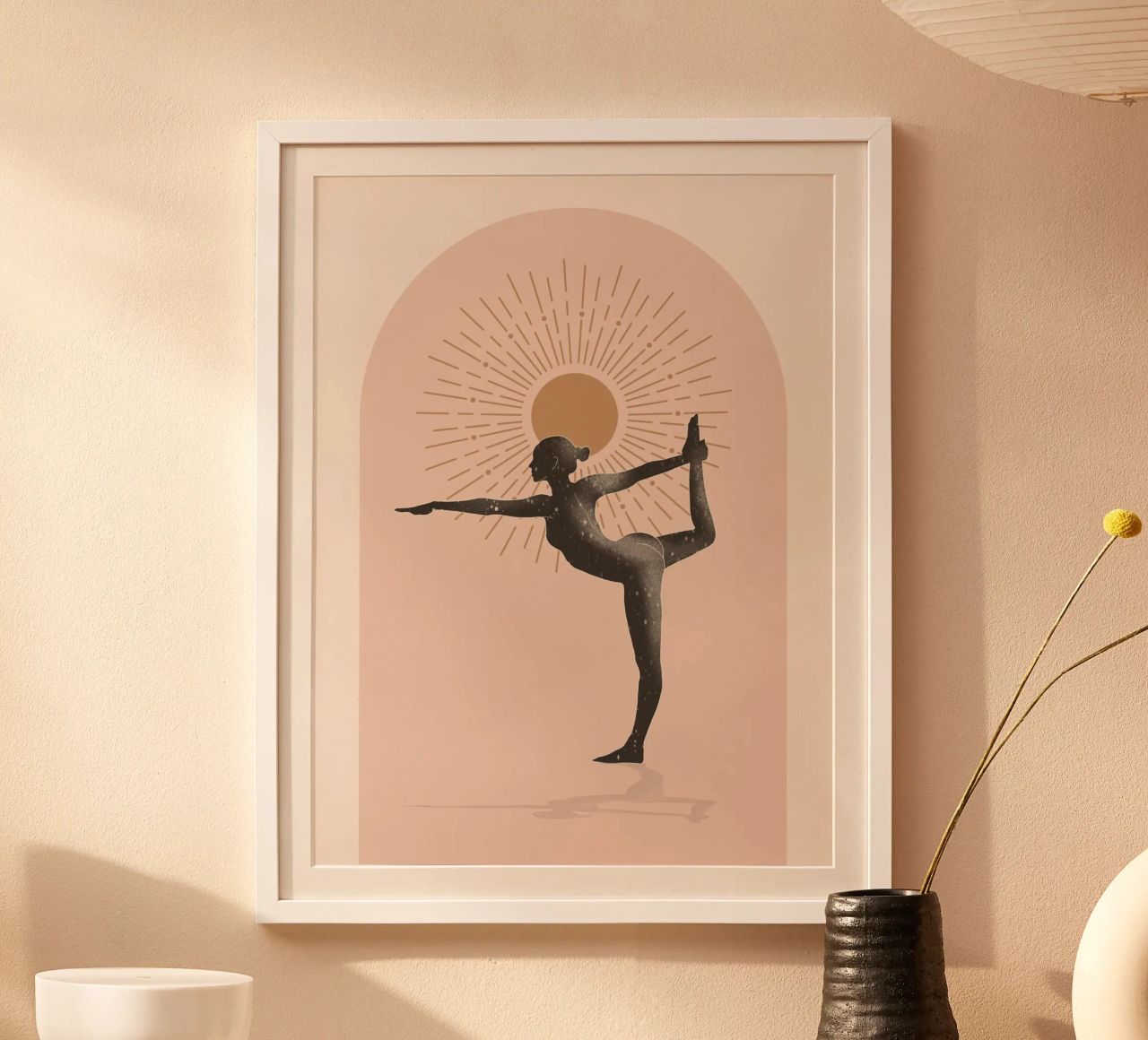 Minimal Abstract Art-Yoga 17 poster by ThingDesign