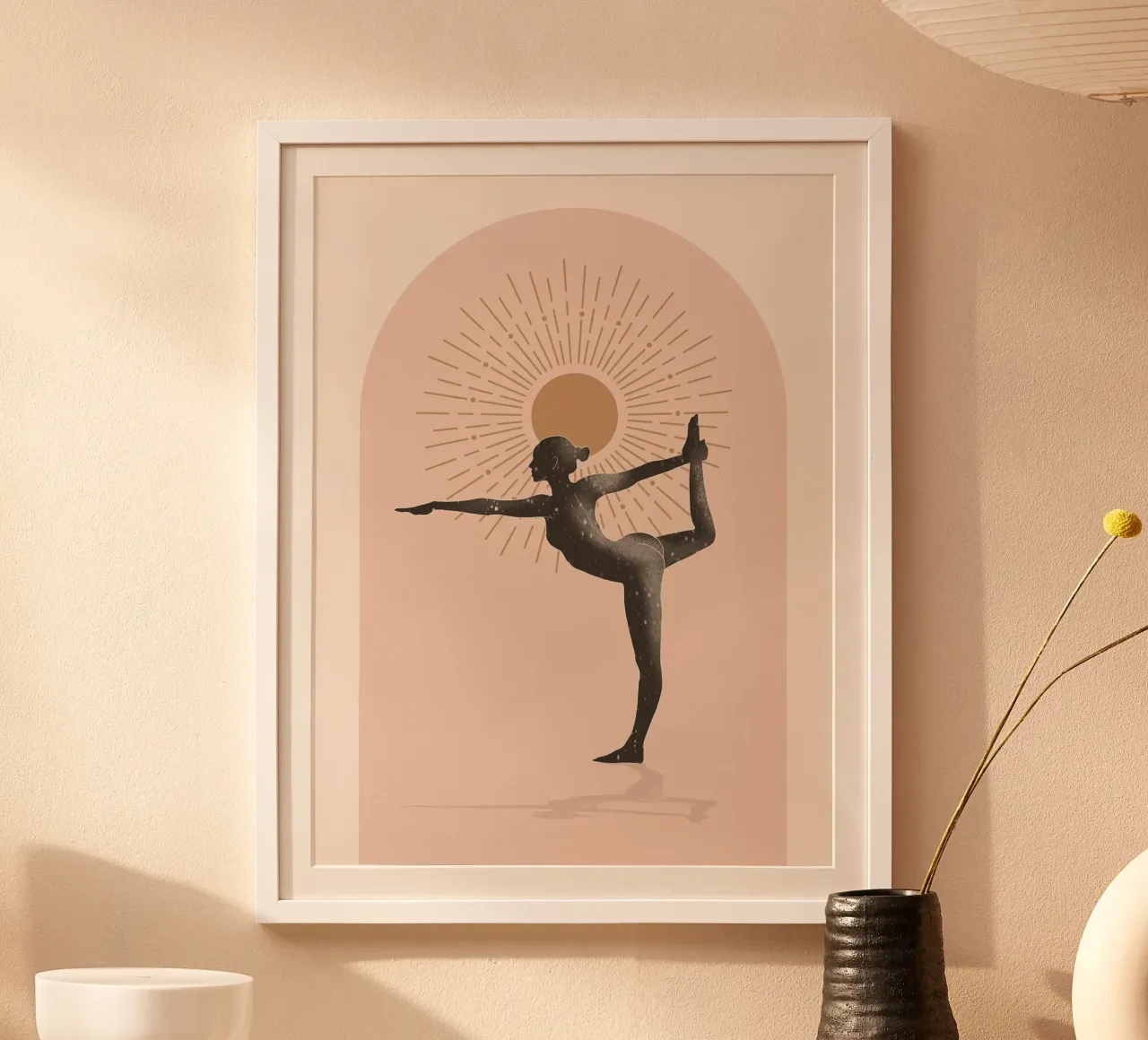 Minimal Abstract Art-Yoga 17 poster by ThingDesign