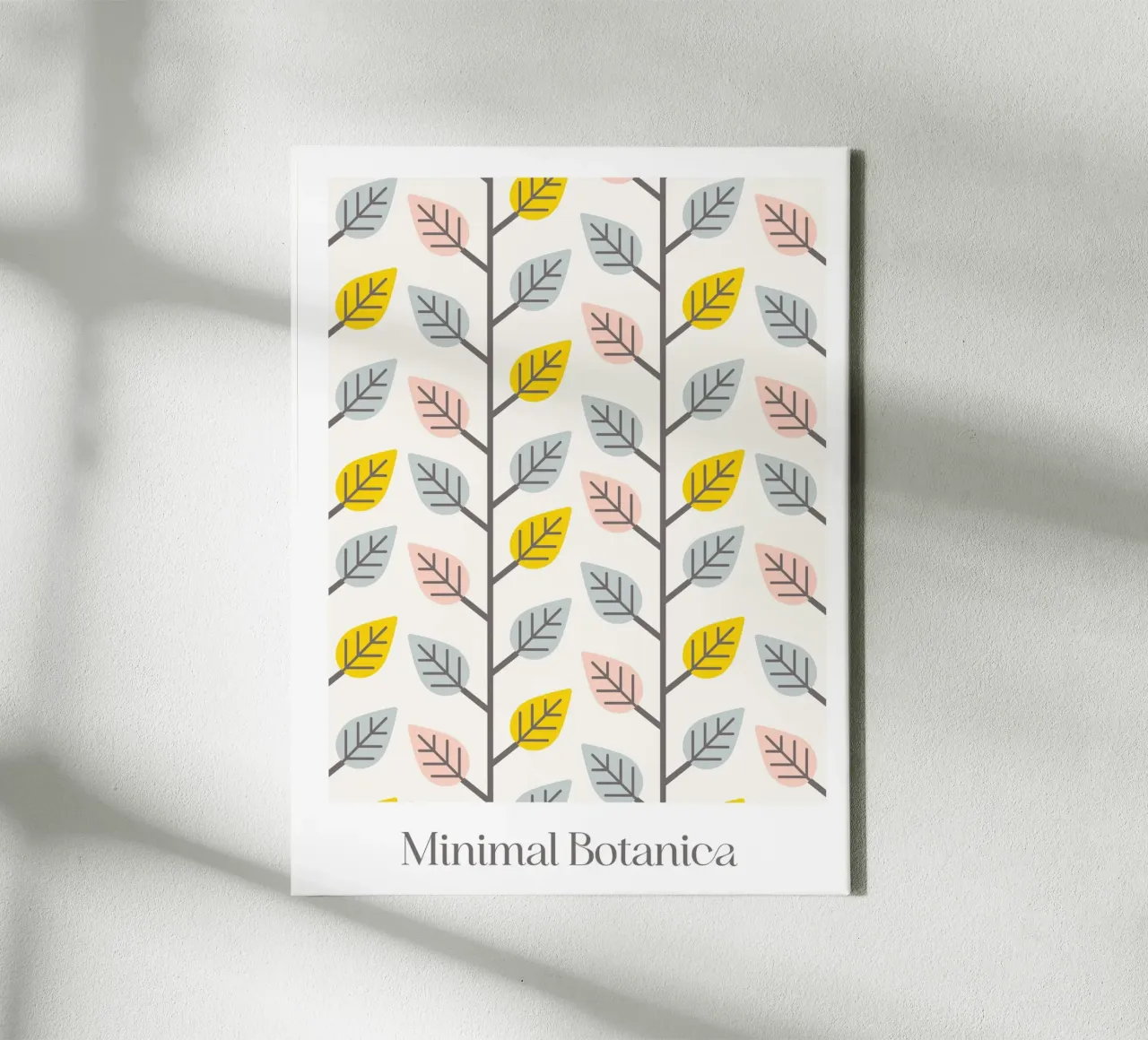 Minimal Botanical Botanical Art Print canvas by CoelfenArt