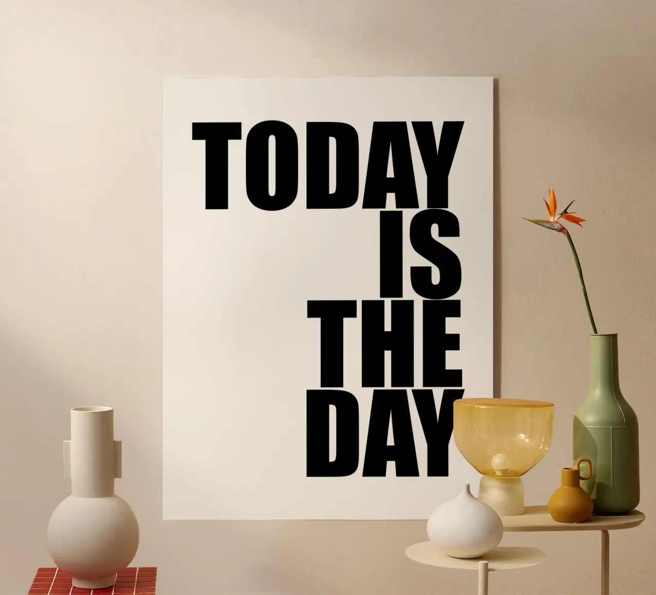 Vandaag is de dag acryl van Inspirify