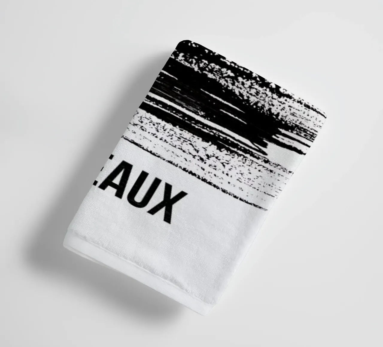 Bordeaux Skyline Brush Stroke asciugamano da bagno da Naxart