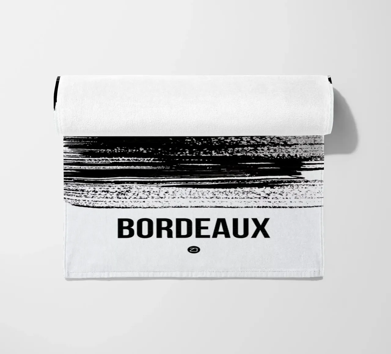 Bordeaux Skyline Brush Stroke telo mare da Naxart
