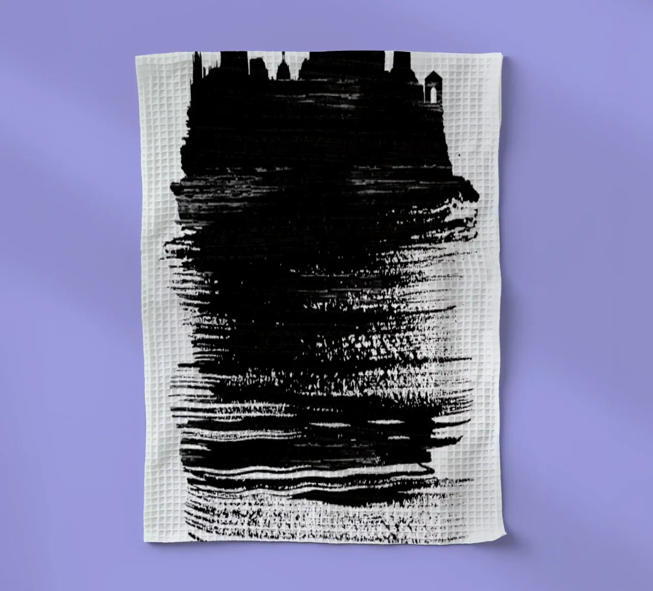 Bordeaux Skyline Brush Stroke canovaccio da cucina da Naxart