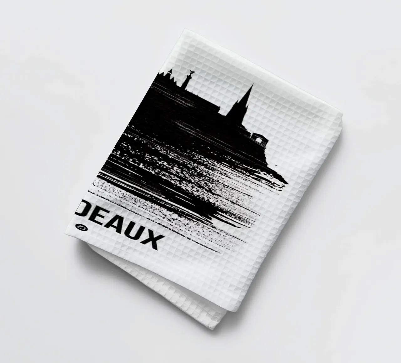 Bordeaux Skyline Brush Stroke canovaccio da cucina da Naxart