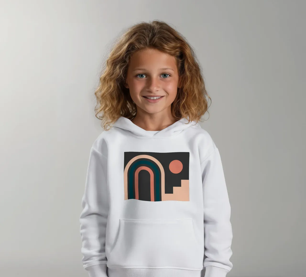 astratto geometrico 141 felpa bambino con cappuccio da Gaite