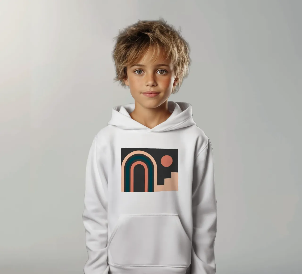 astratto geometrico 141 felpa bambino con cappuccio da Gaite