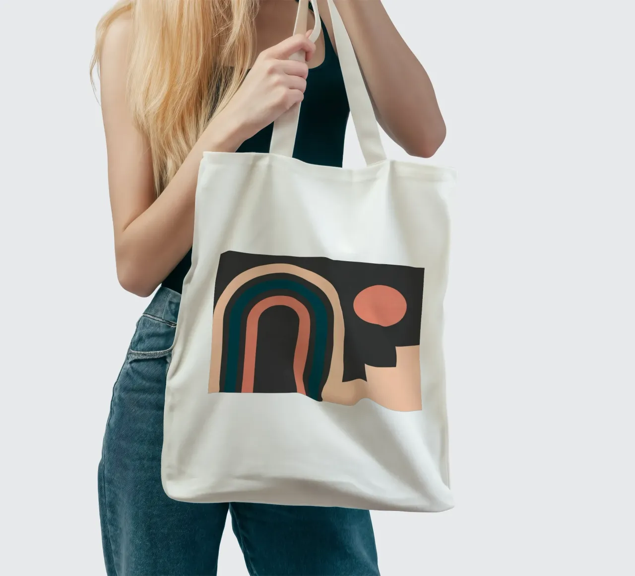 geometric abstract 141 tote bag by Gaite