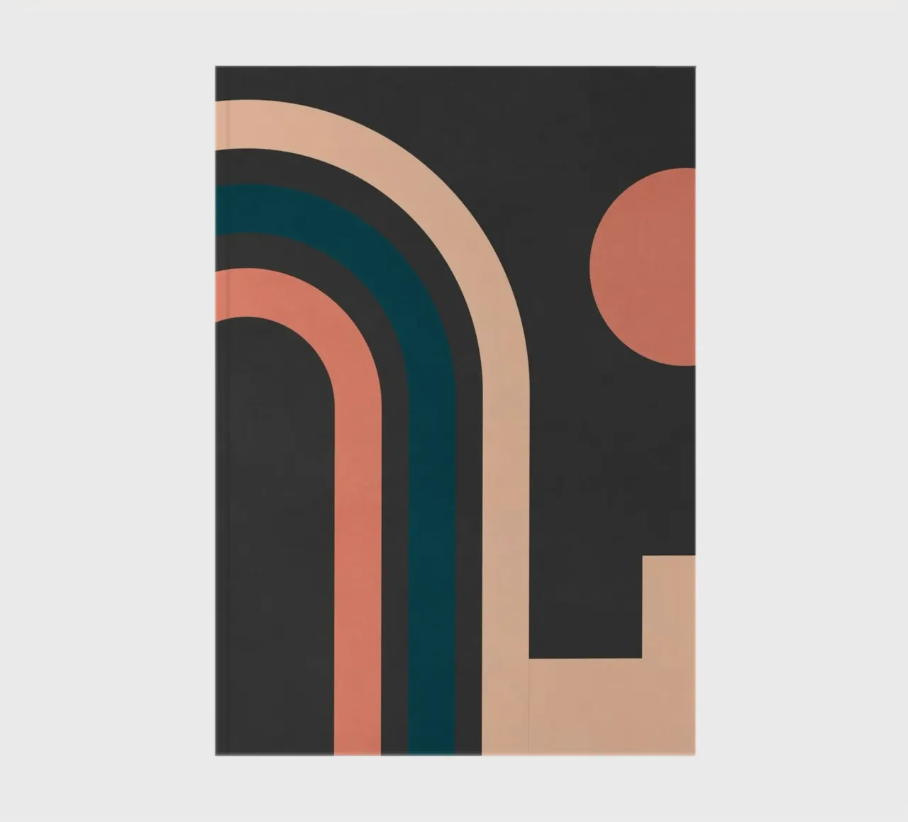 geometric abstract 141 notebook by Gaite