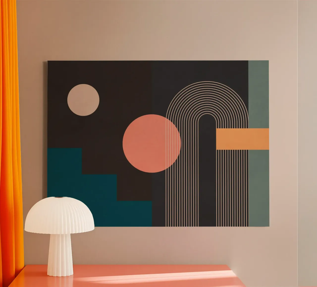 geometrisch abstract 142 canvas van Gaite