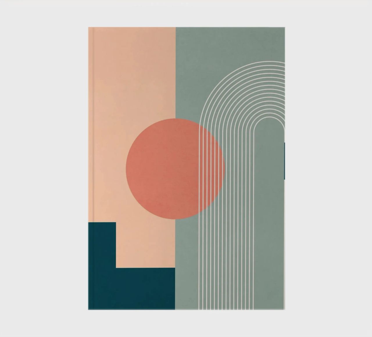 geometric abstract 143 notebook by Gaite