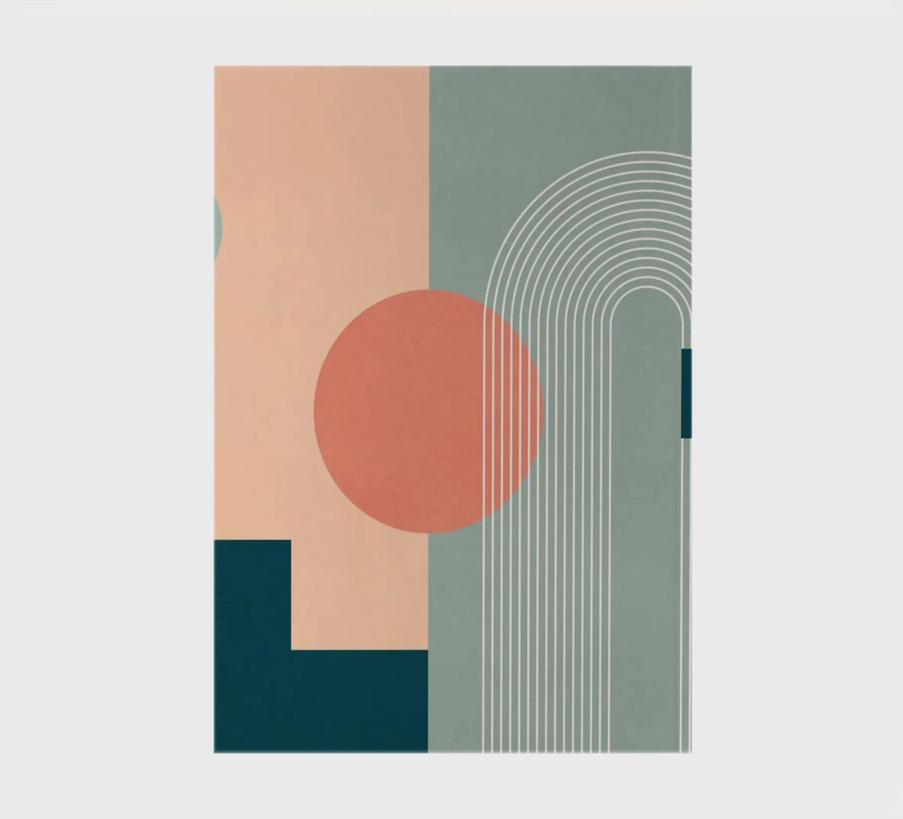 geometric abstract 143 notebook by Gaite