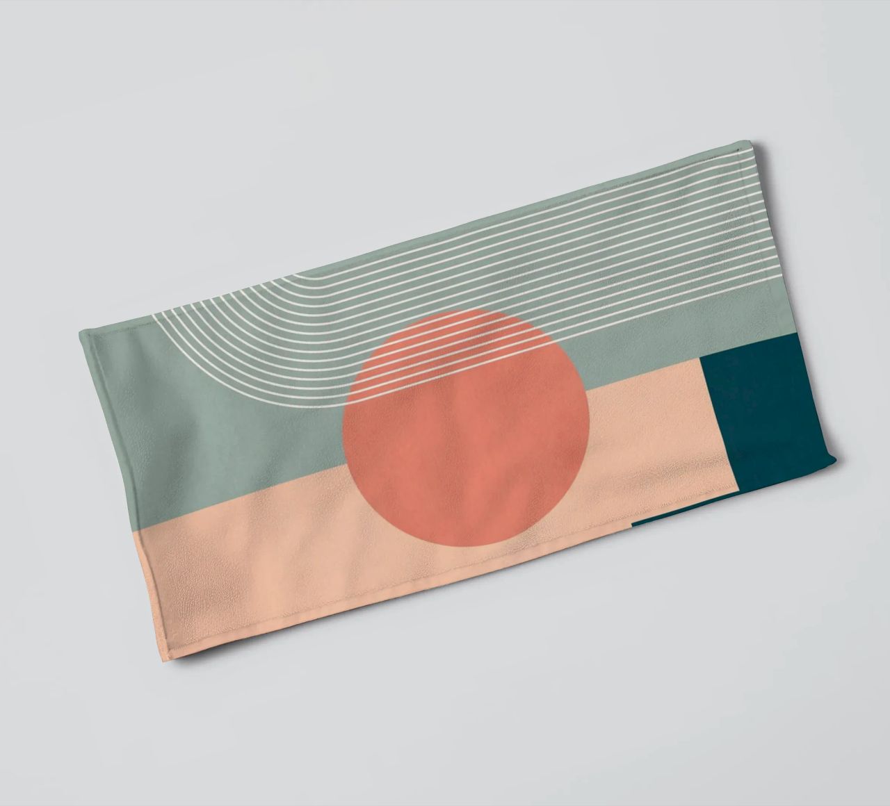 geometric abstract 143 towel by Gaite