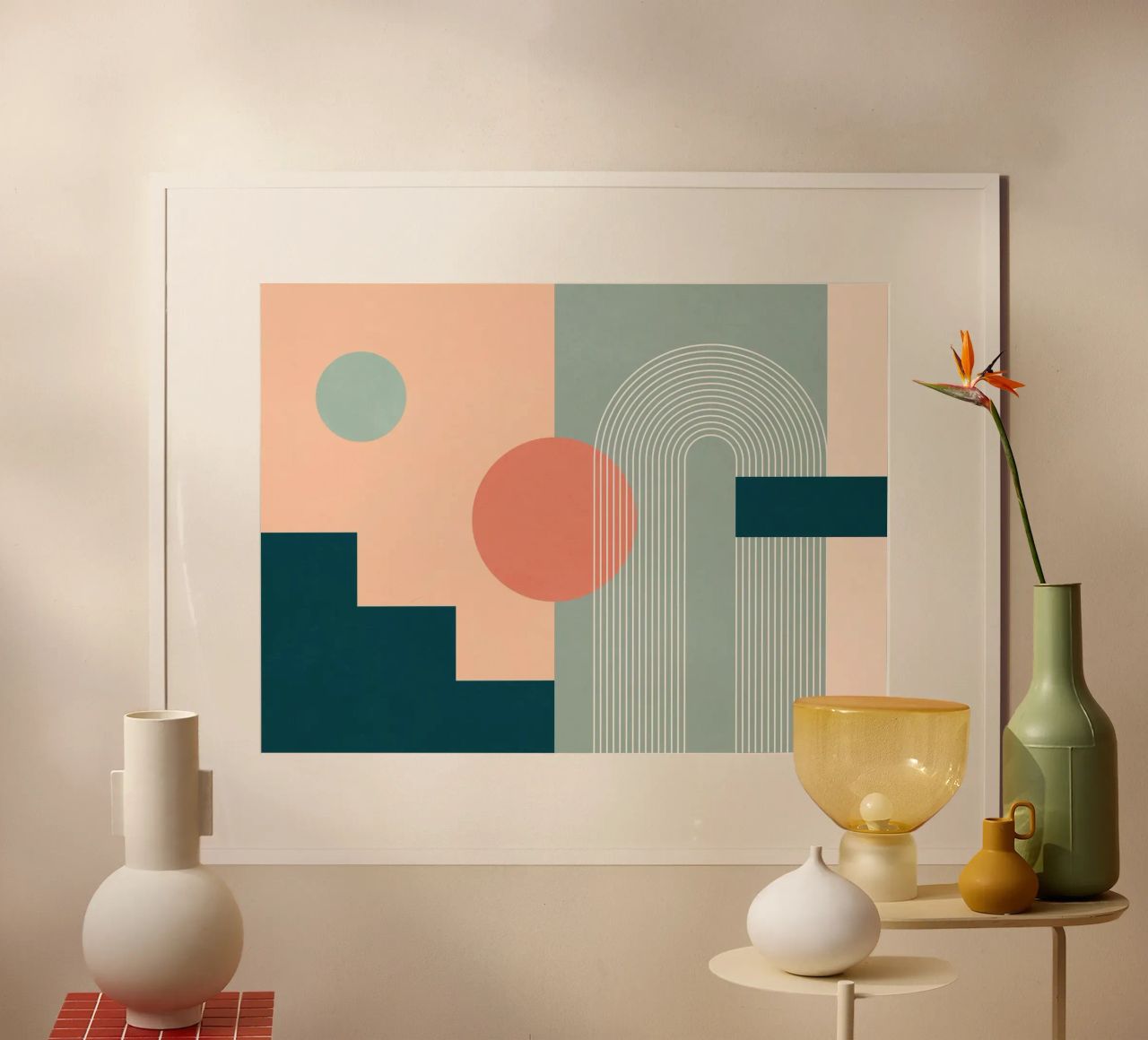 geometric abstract 143 poster by Gaite