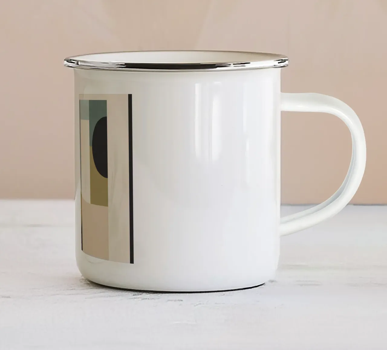 astratto geometrico 144 tazza in smalto da Gaite