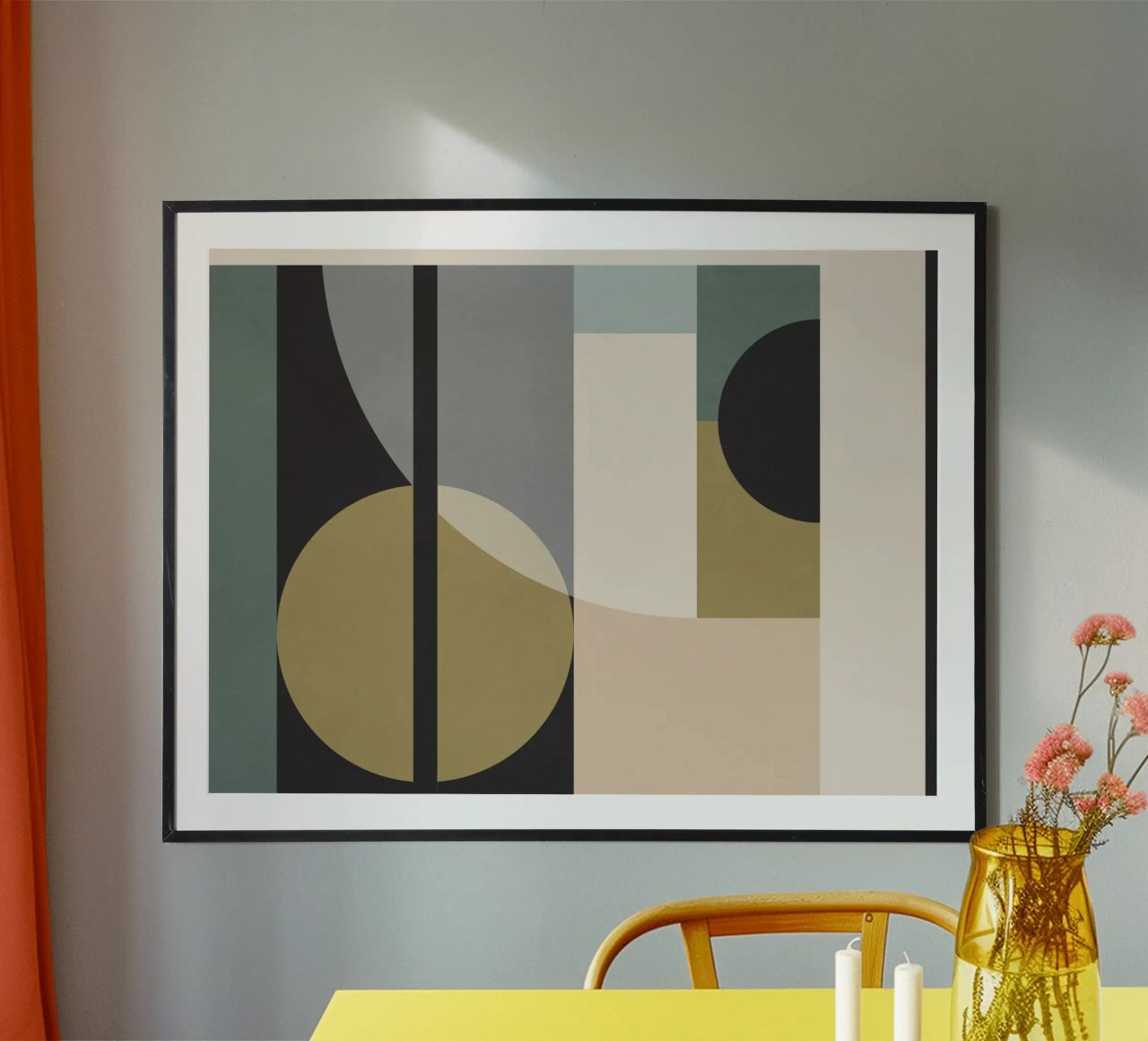 geometric abstract 144 poster by Gaite