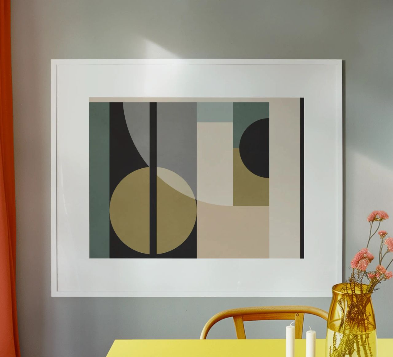 geometric abstract 144 poster by Gaite