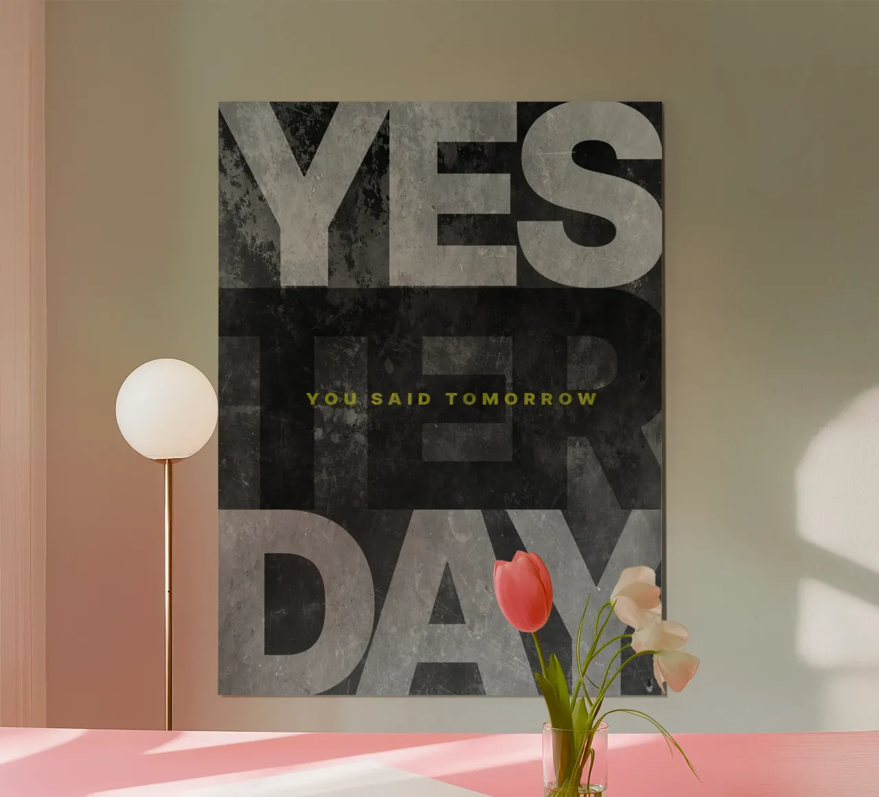 Yesterday You Said Tomorrow hahnemühle by Inspirify