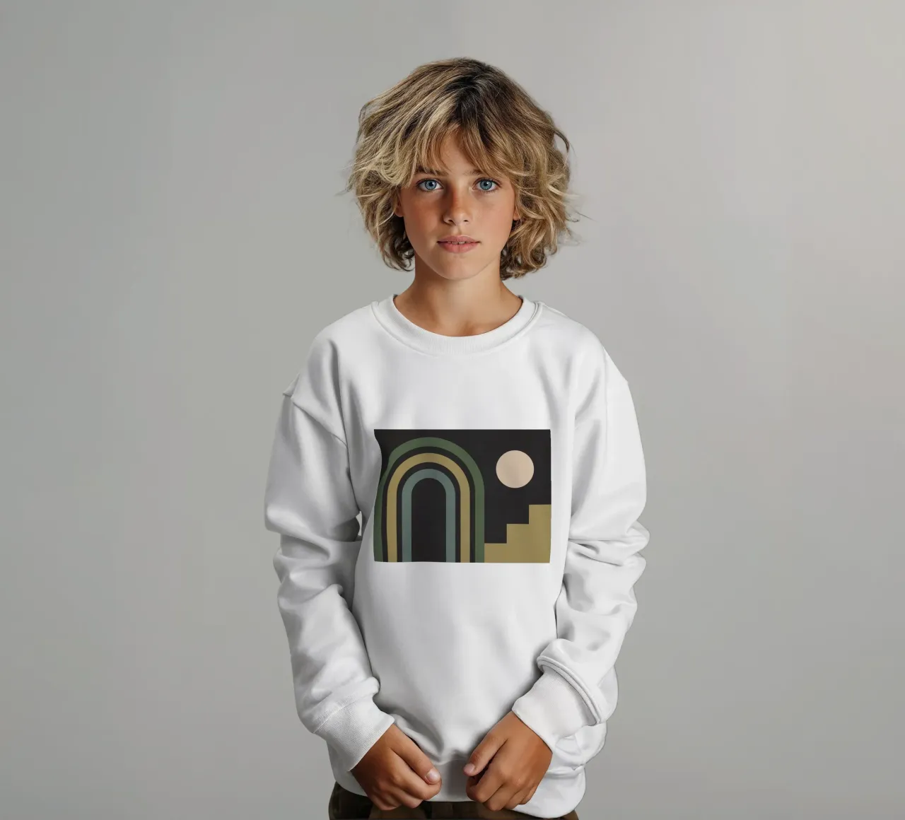 astratto geometrico 145 felpa bambino da Gaite