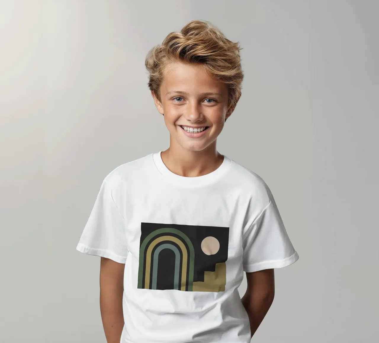 geometric abstract 145 kids t-shirt by Gaite