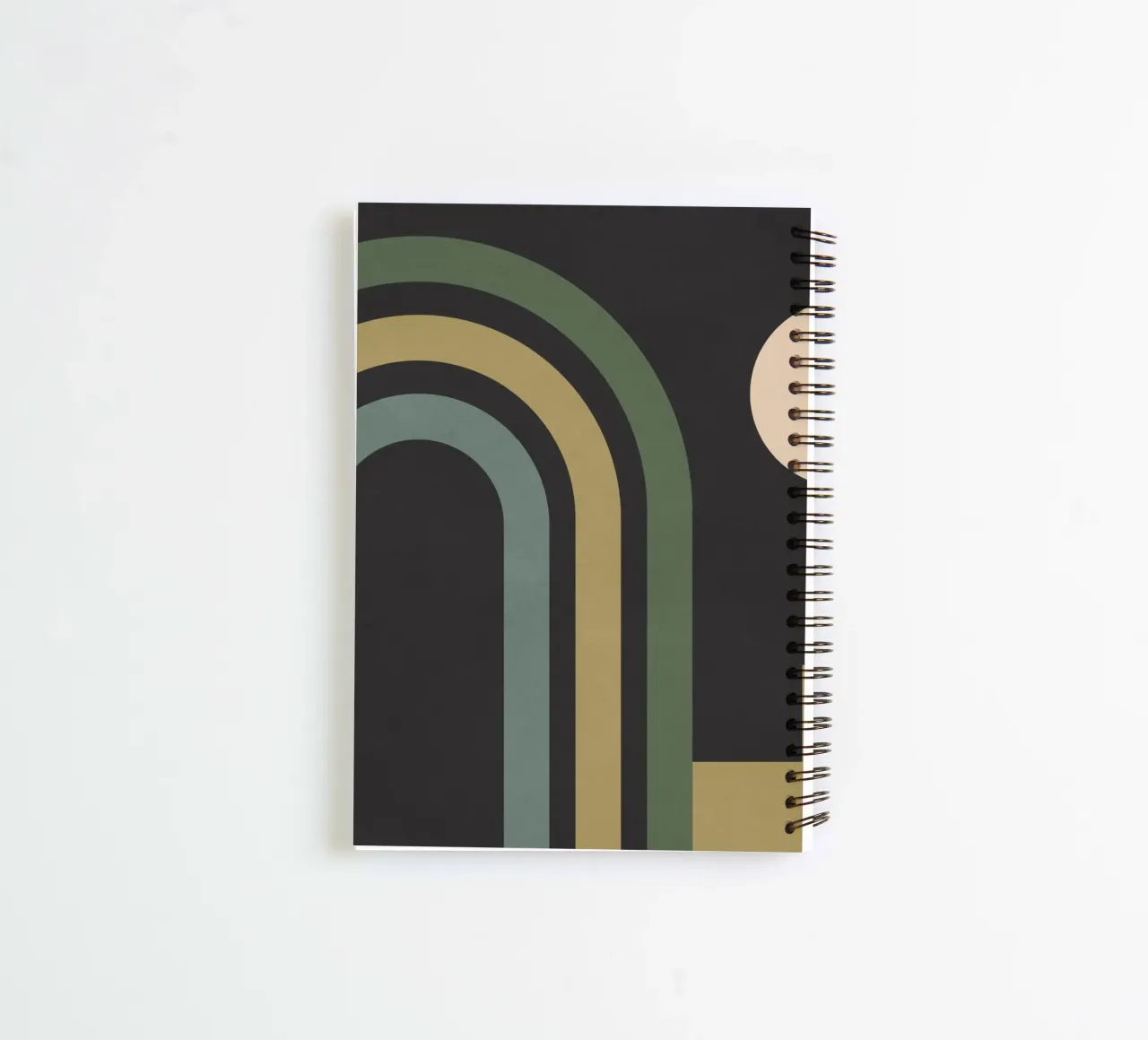 geometric abstract 145 spiral notebook by Gaite