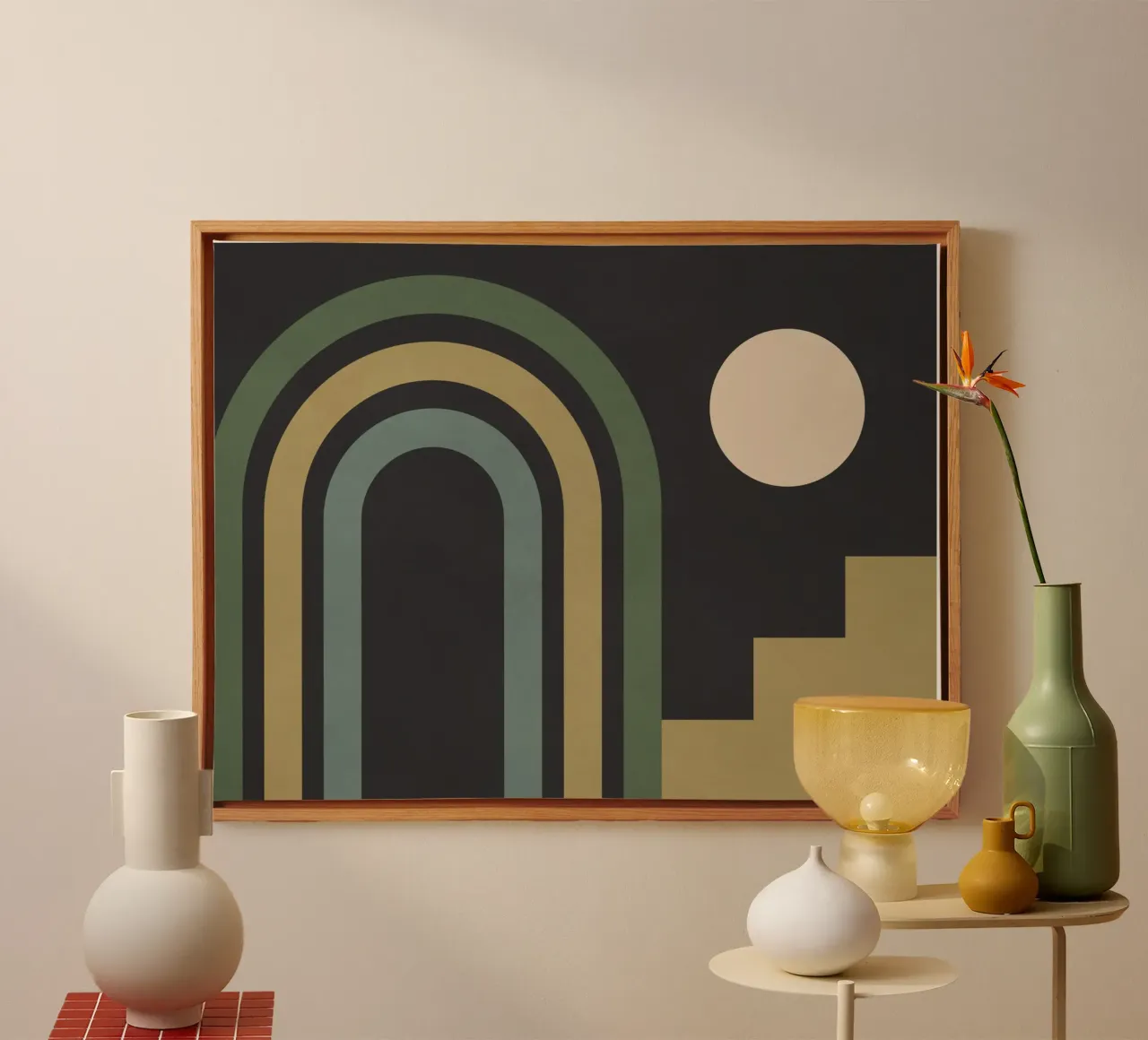 geometric abstract 145 canvas by Gaite