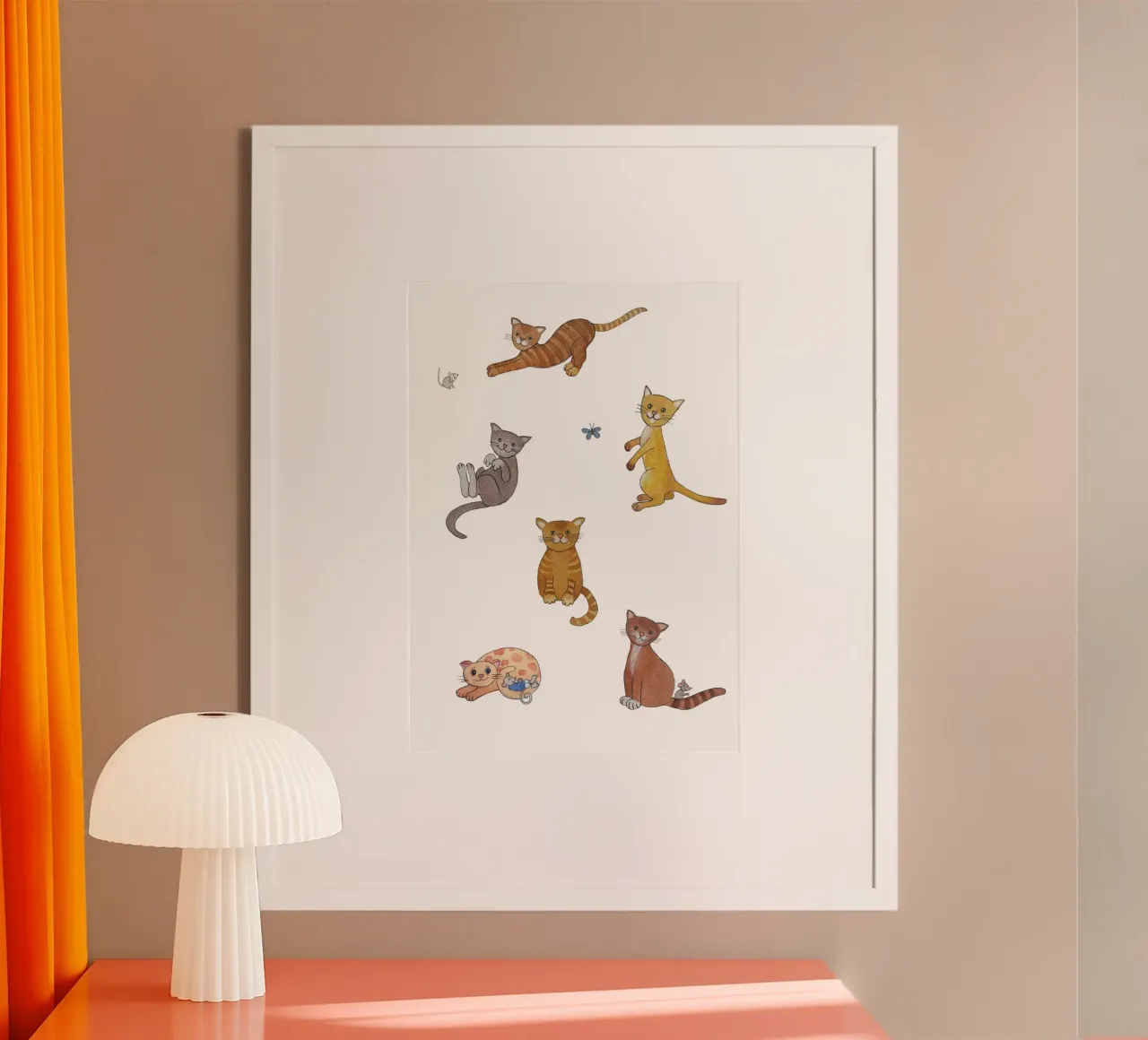 sei gatti e topi carta hahnemühle da Farbwelten