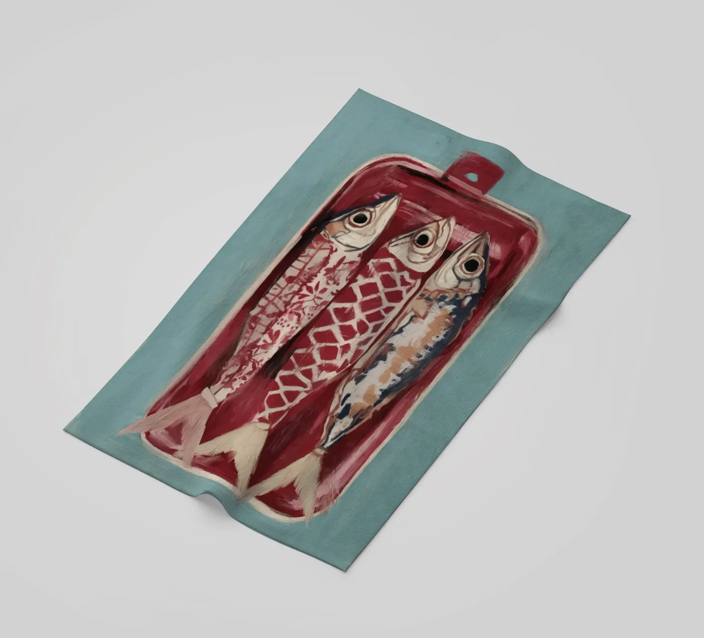 Trio di pesci decorati telo mare da ThingDesign