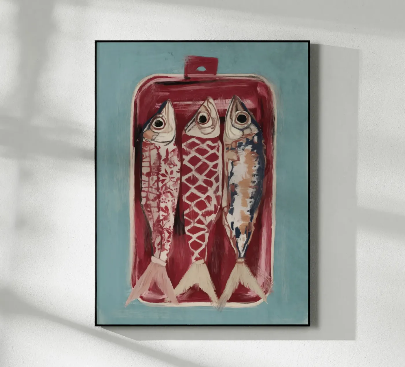 Patterned Fish Trio Acryl-Glas von ThingDesign