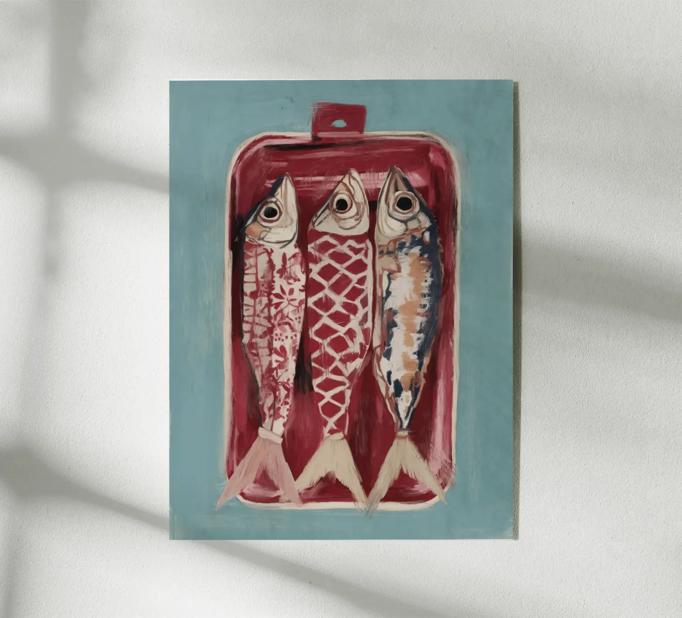 Patterned Fish Trio Acryl-Glas von ThingDesign