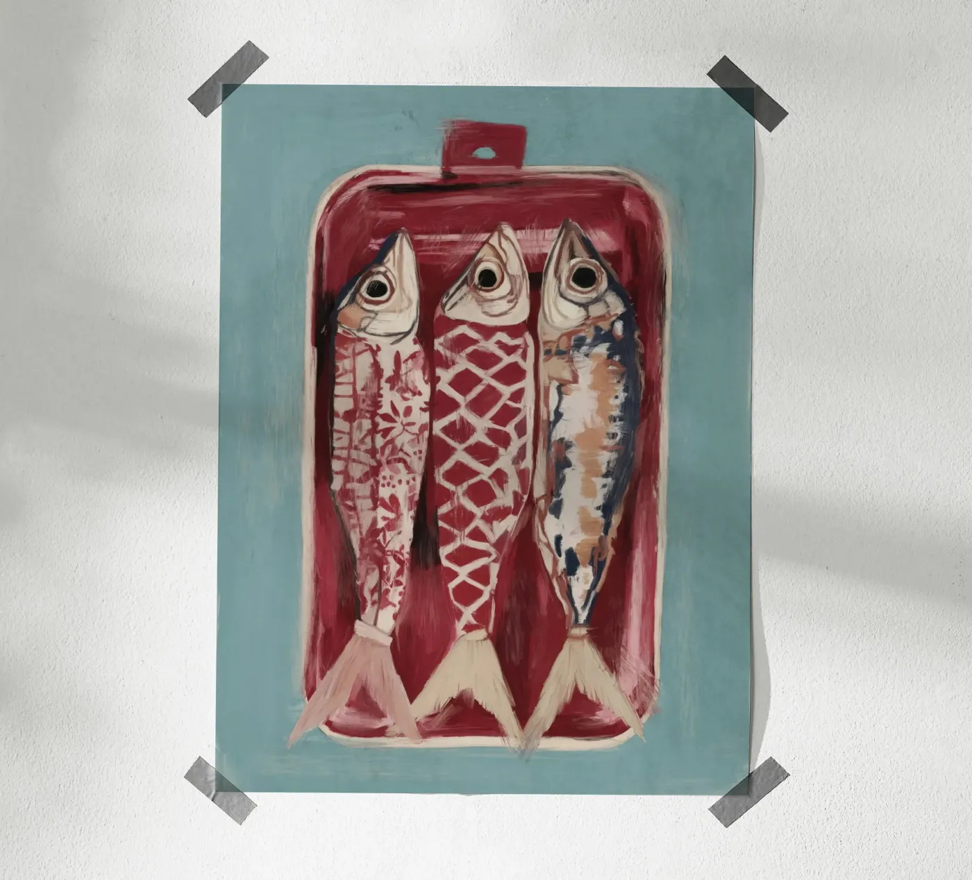 Patterned Fish Trio poster by ThingDesign