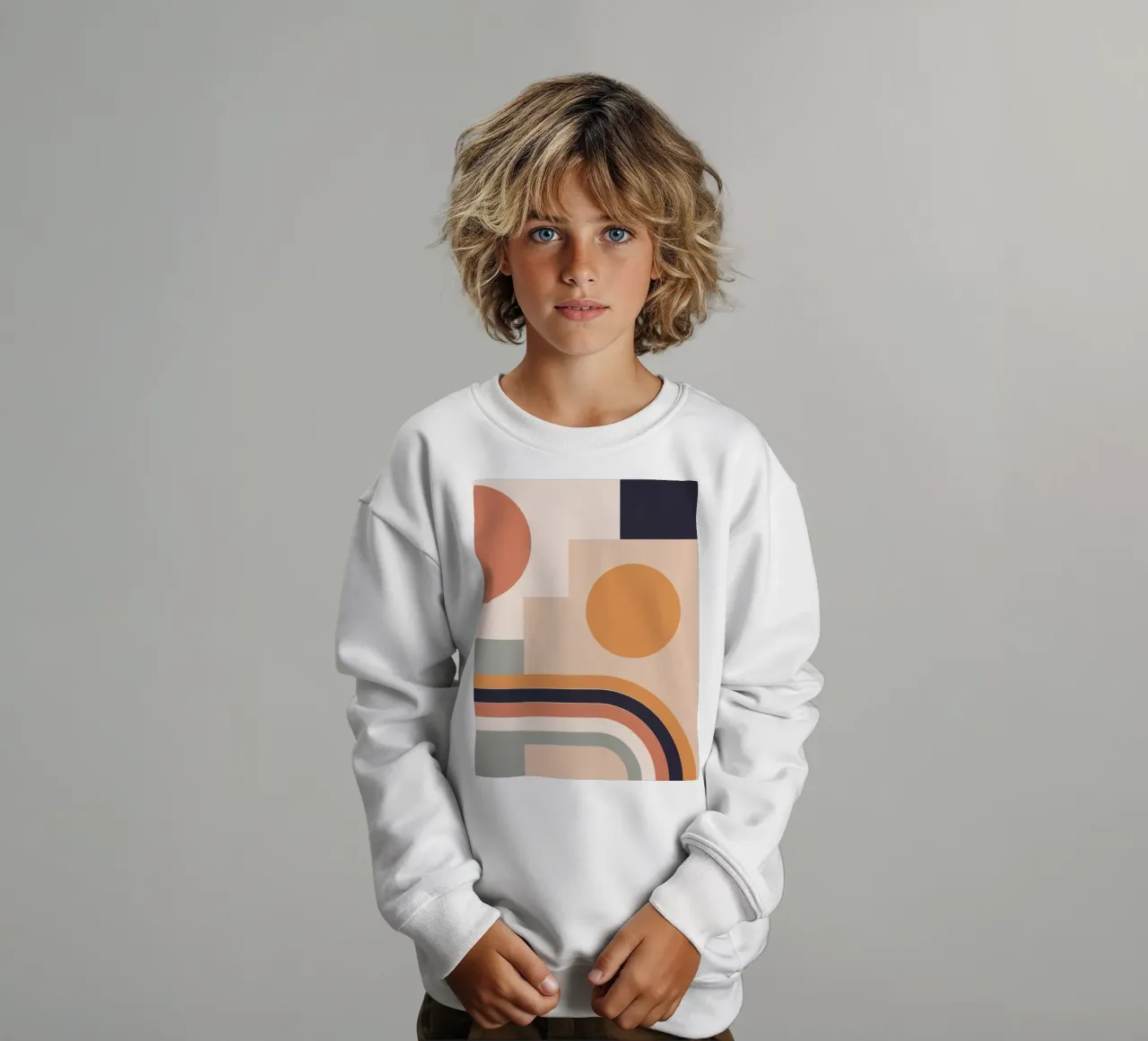 astratto geometrico 150 felpa bambino da Gaite