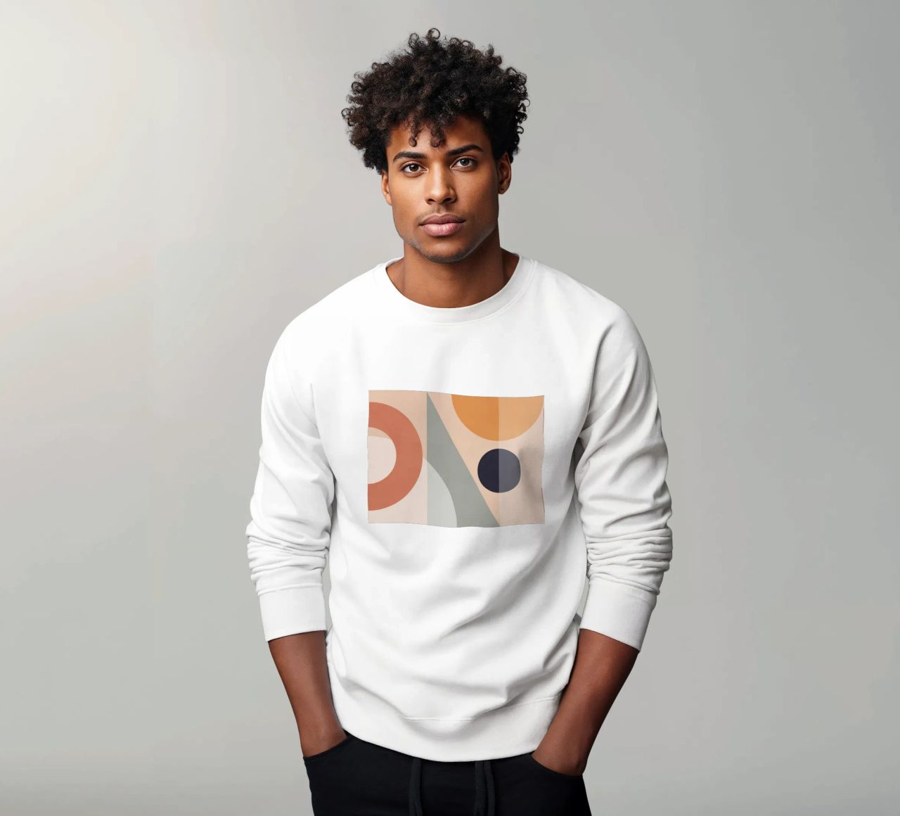 geometric abstract 151 sweatshirt by Gaite