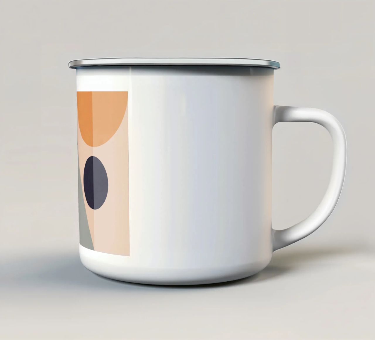 geometric abstract 151 enamel mug by Gaite