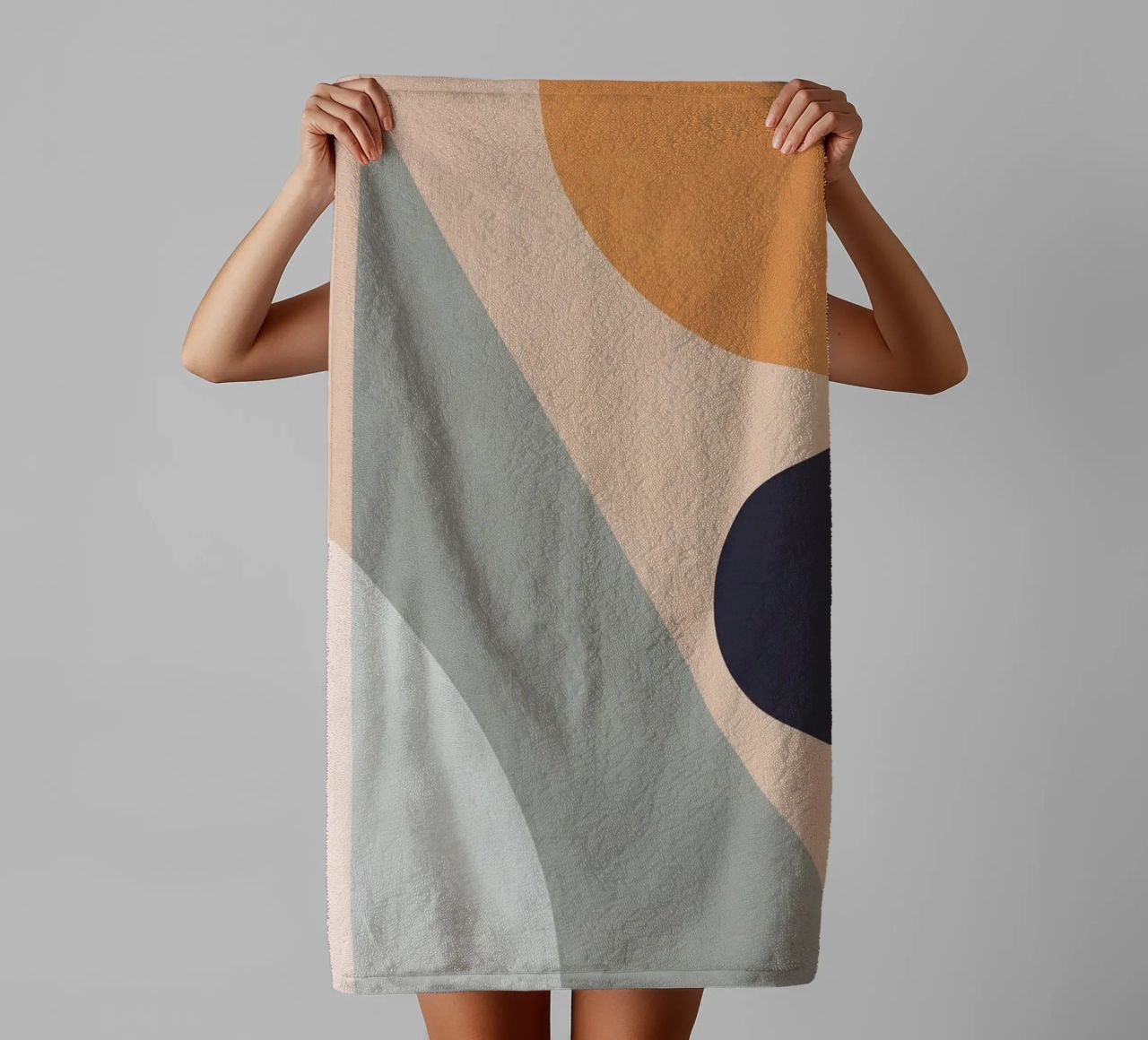 geometric abstract 151 towel by Gaite