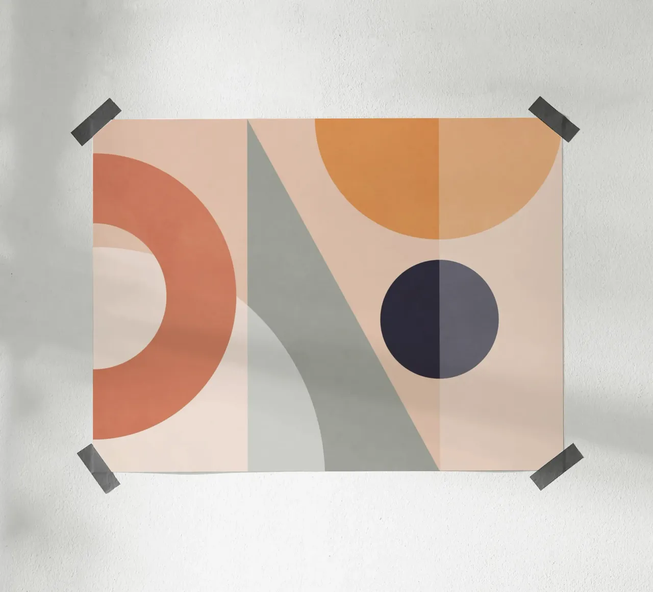 geometric abstract 151 poster by Gaite