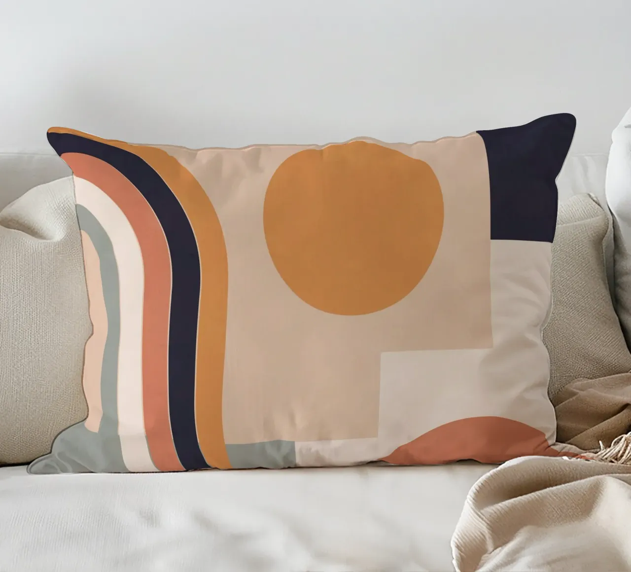 geometric abstract 151a decorative cushion by Gaite