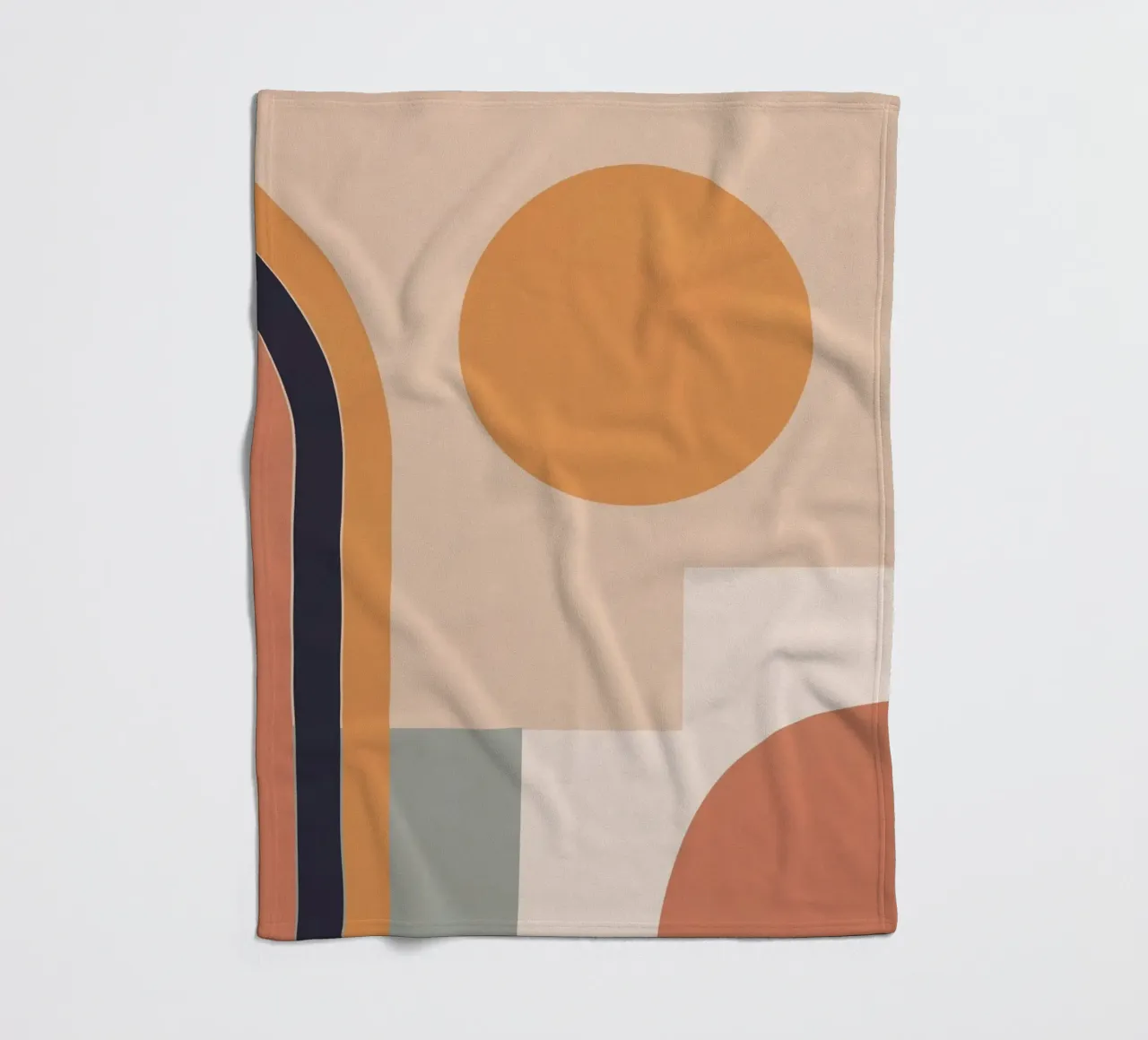 geometric abstract 151a fleece blanket by Gaite