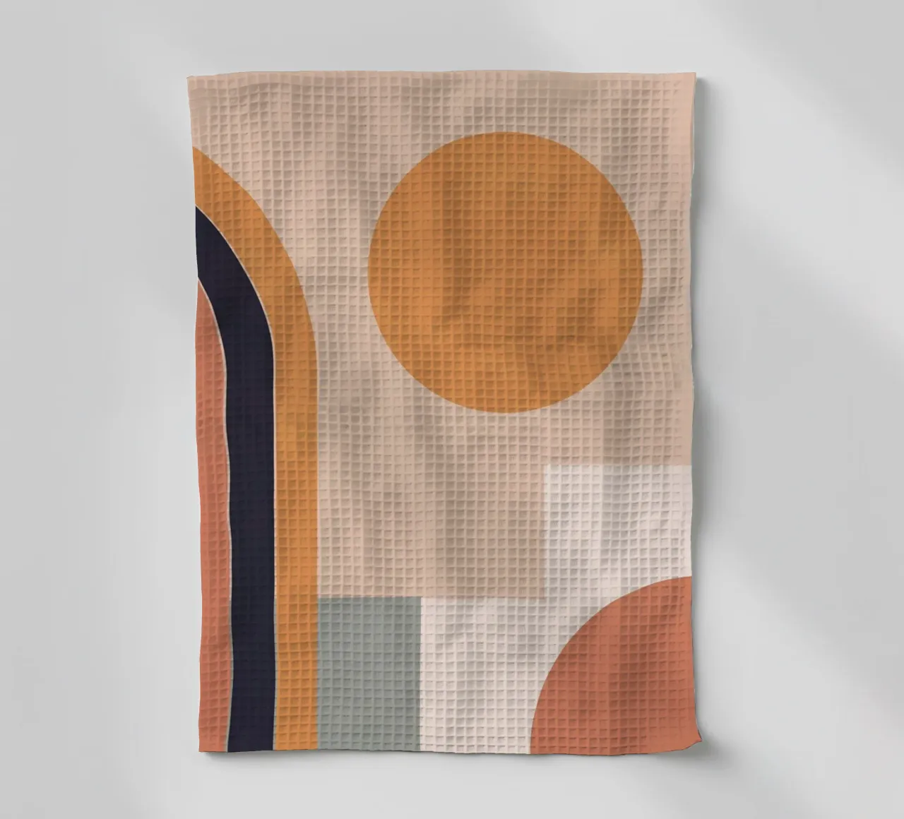 geometric abstract 151a tea towel by Gaite
