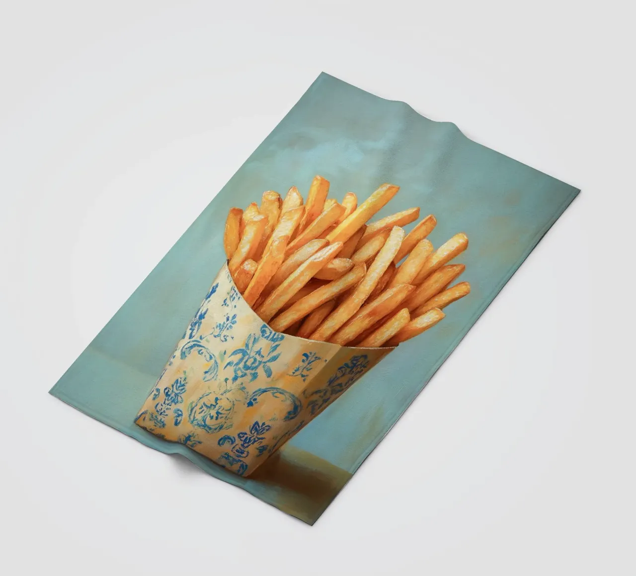 Patatine fritte nostalgiche coperta in pile da Carinaprint