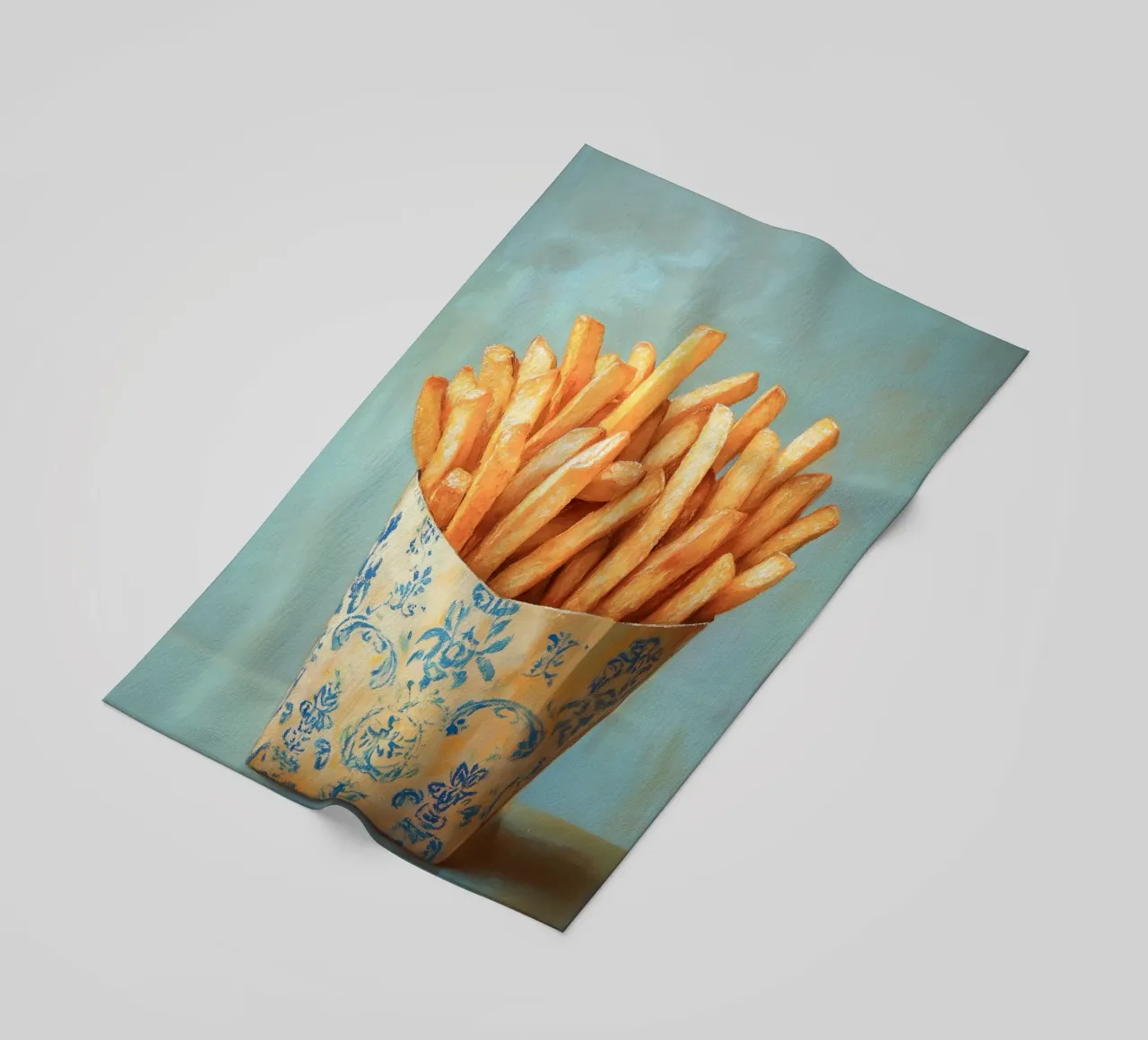 Patatine fritte nostalgiche telo mare da Carinaprint