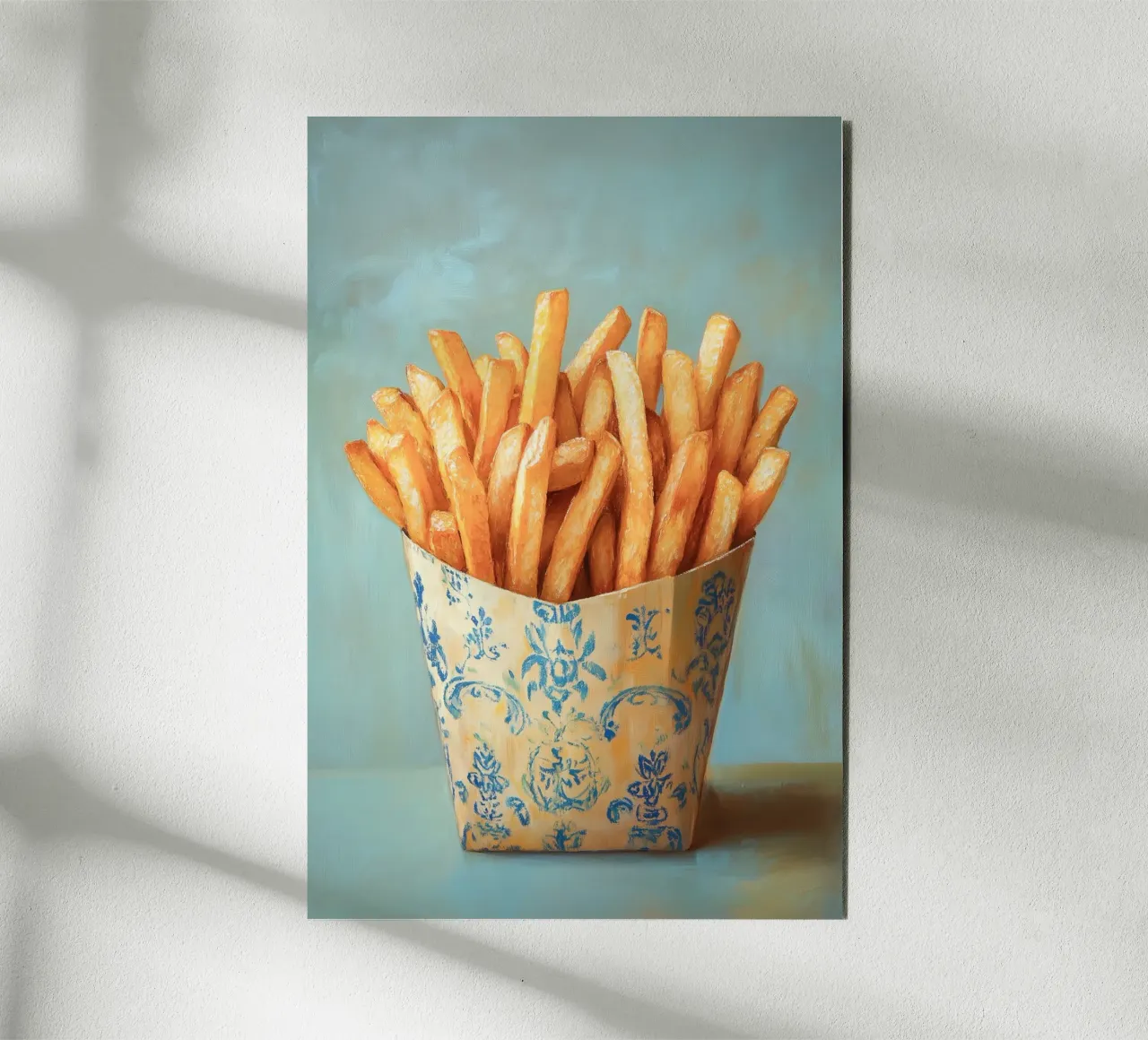 Patatine fritte nostalgiche alluminio dibond da Carinaprint