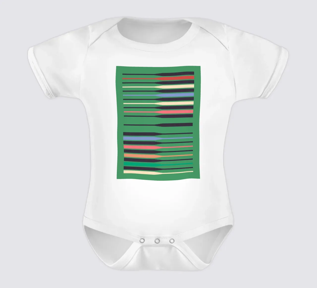 Astrazione geometrica 01 body neonato maniche corte da Gaite