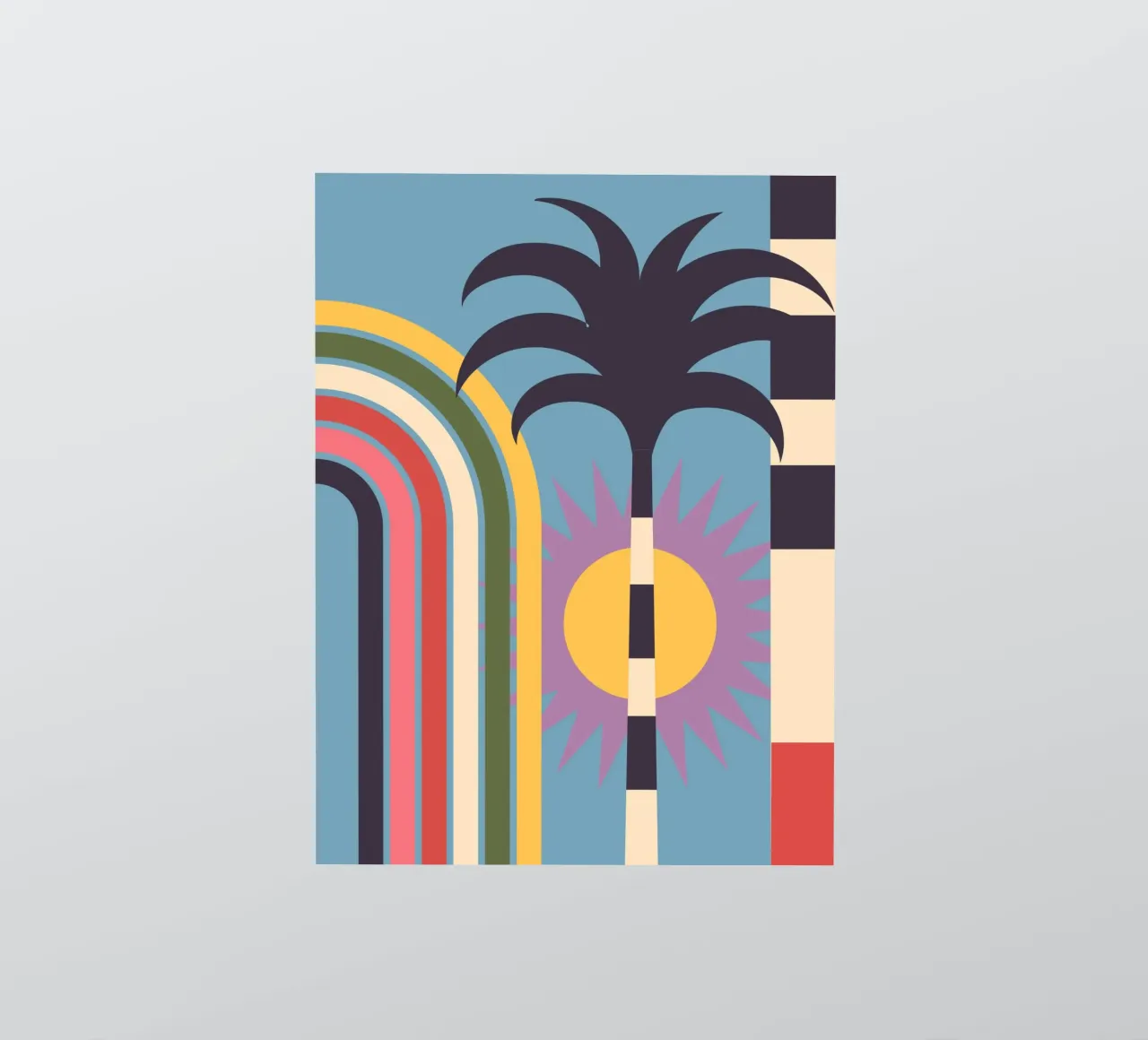 Geometric Abstraction 02 sticker by Gaite