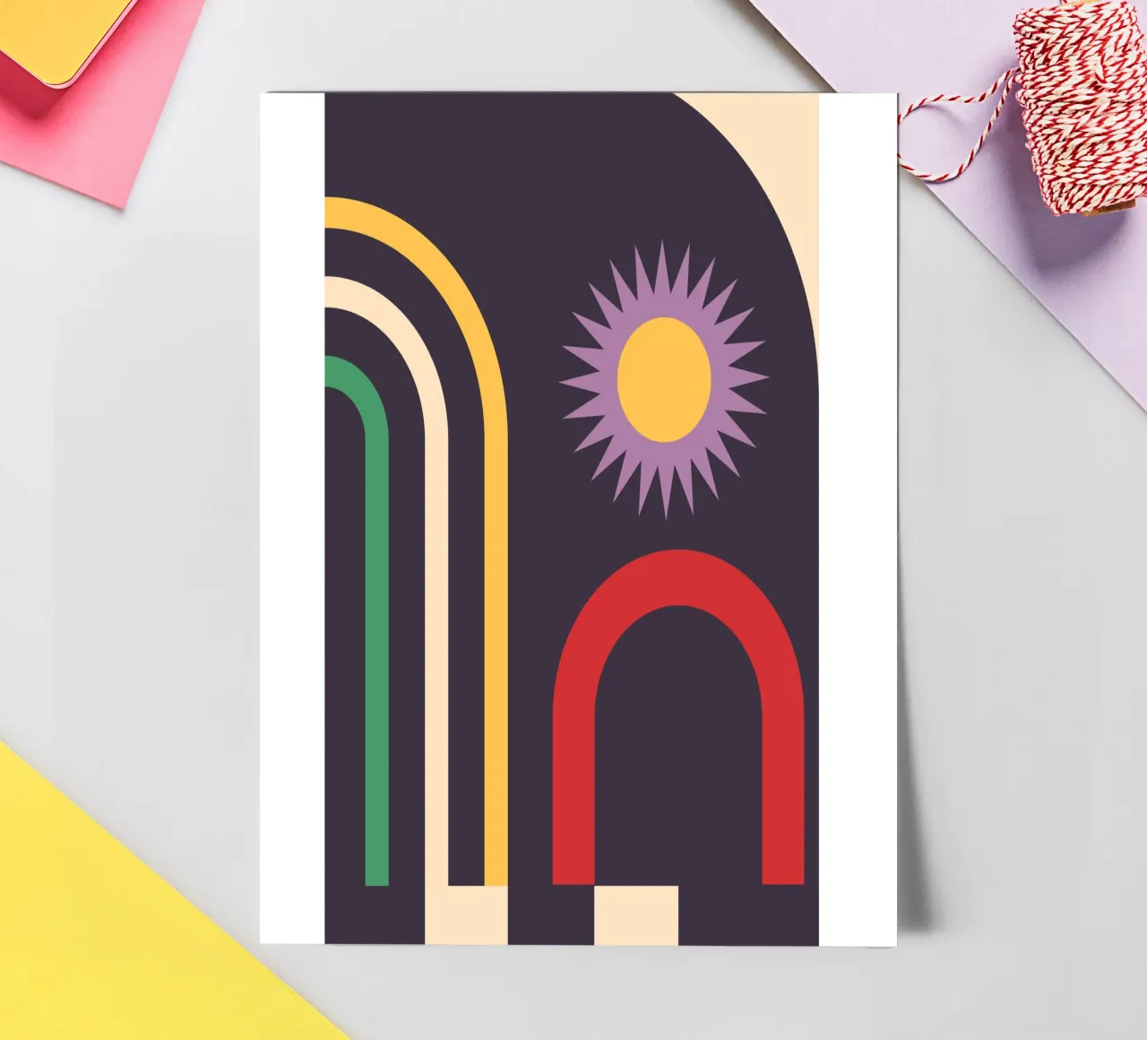 Geometric Abstraction 03 sticker sheet by Gaite